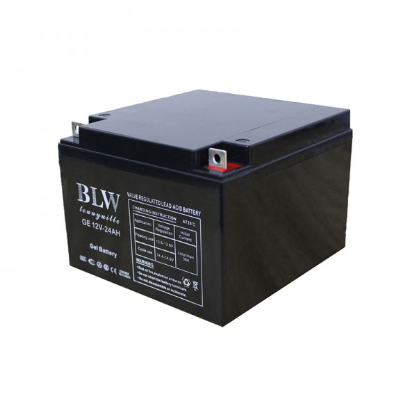 Black shell gel battery 12V-24AH