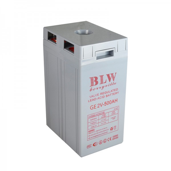 Gray shell colloid small battery 2V-500AH