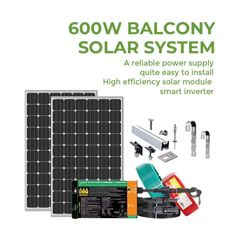 PV Photovoltaikanlage 600 Watt 800Watt WIFI Smart Mini Solaranlage Plug & Play 2