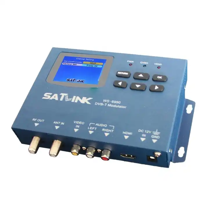 Highfly OEM household Satlink WS-6990 H-DMI AV Digital dvb-t fm catv modulator