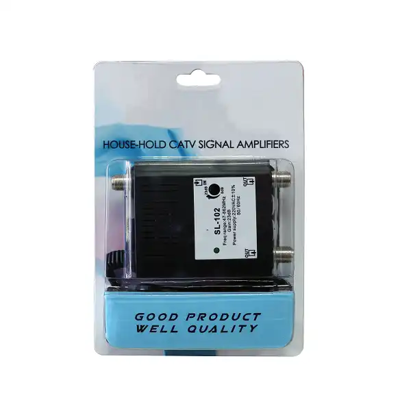 Highfly Good Quality Household CATV Signal Amplifier STA-102 2 Way TV Amplifier