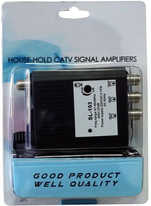 Highfly 47-860Mhz Frequency Range STA-103 Household CATV Signal Amplifier 3 Way TV Amplifier