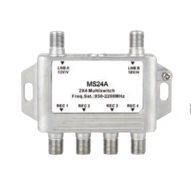Highfly MS24A 950-2200 MHz 2 satellite inputs 4 subscribers outputs 2in Multi Switch