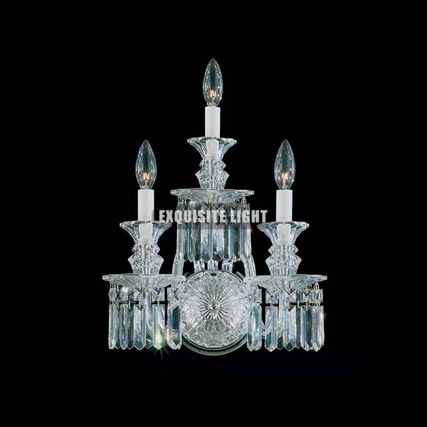 3 Lights Baccarat Wall Lamp Crystal Wall Sconce