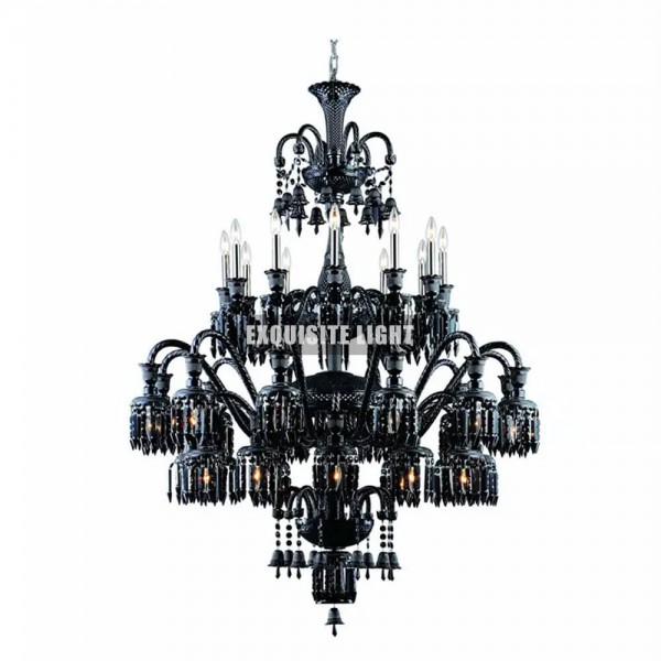 3 Layers 30 Lights Black Baccarat Lighting