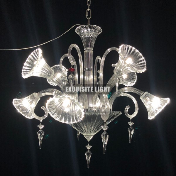 Customize 8 Lights Mille Nuits Chandelier Replica Clear Crystal Baccarat Lighting