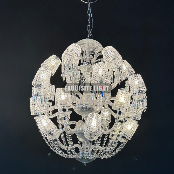 High Quality Copied 24 Lights Le Roi Soleil Chandelier Baccarat Crystal Lighting