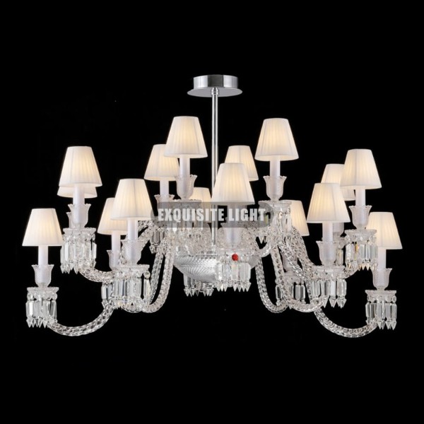 16 Lights Oval Ellipse Baccarat Chandelier Lighting