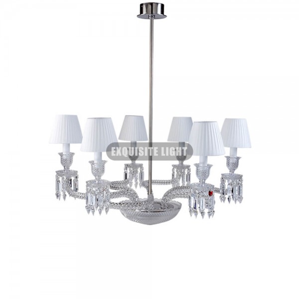 One Layer 6 Lights Baccarat Crystal Lamp