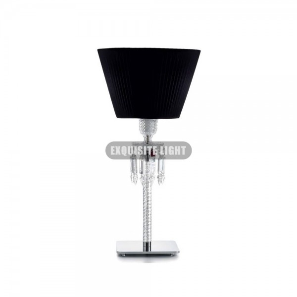 Baccarat Table Lamp with Black Shade