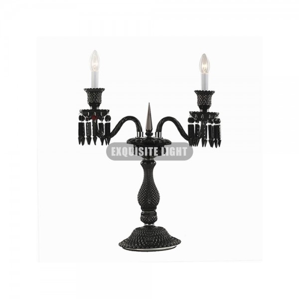 2 Lights Black Baccarat Table Lamp