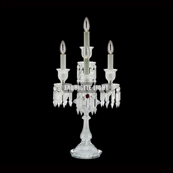 4 Lights Clear Baccarat Table Lamp