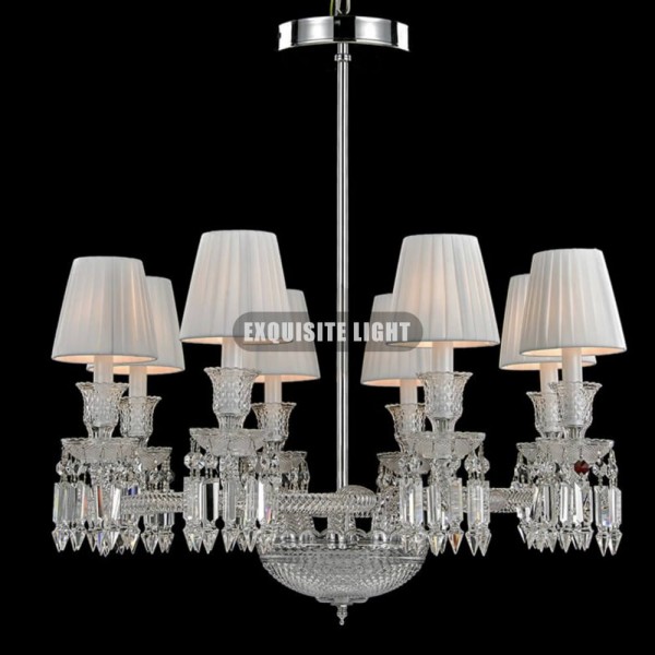 One Layer 8 Lights Baccarat Crystal Lamp