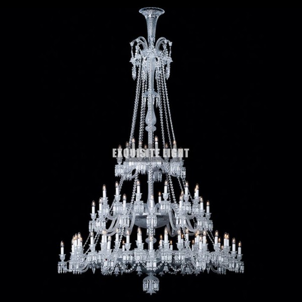 84 Lights Extra Large Baccarat Crystal Chandelier Lighting