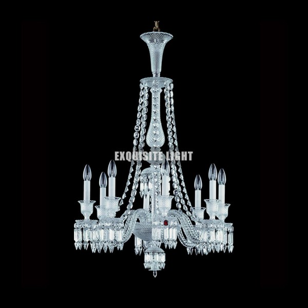 Long 8 Lights Baccarat Chandelier