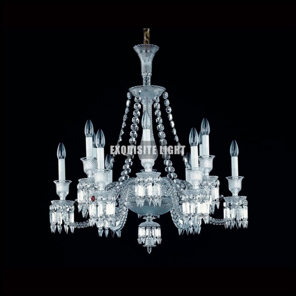 Short 12 Lights Baccarat Chandelier