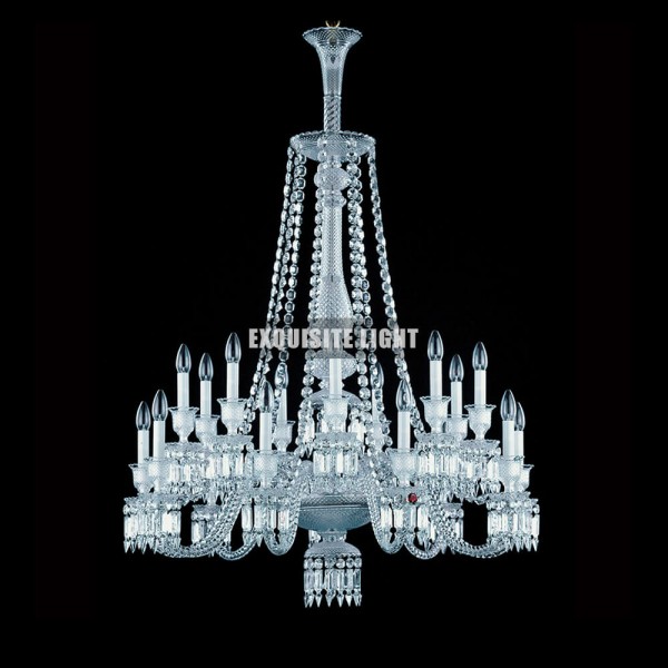 Long 18 Lights Baccarat Chandelier